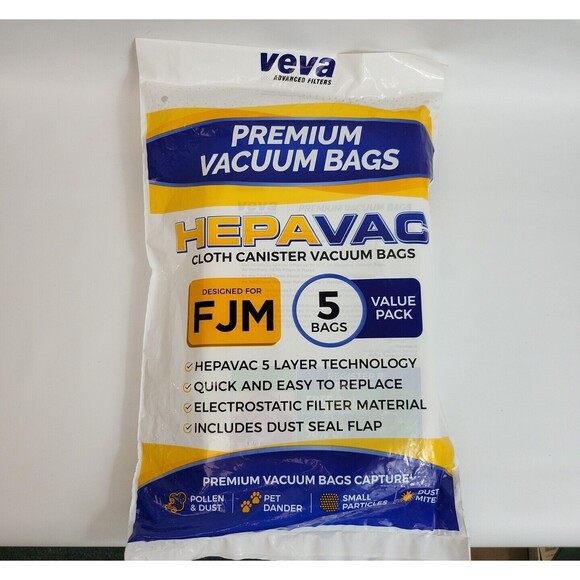 5 Veva Premium Vacuum FJM Bags BRAND NEW - Picture 1 of 2